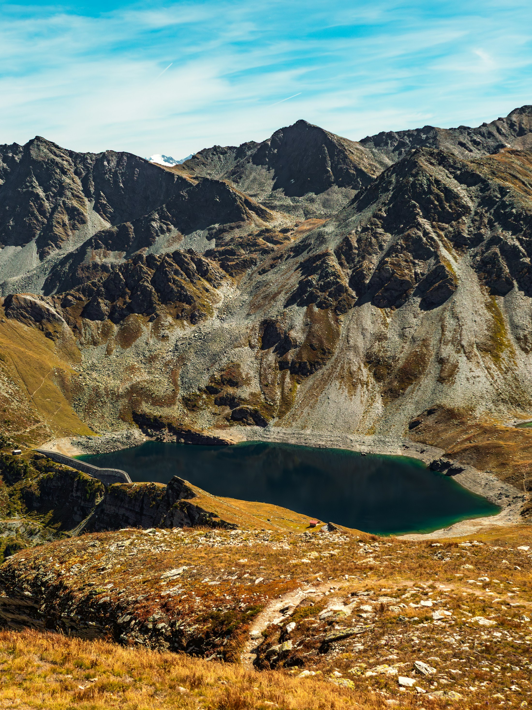 Illustrative the alpine landscape
